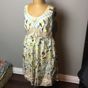 Cute silk Johnny Was dress. Size Large
